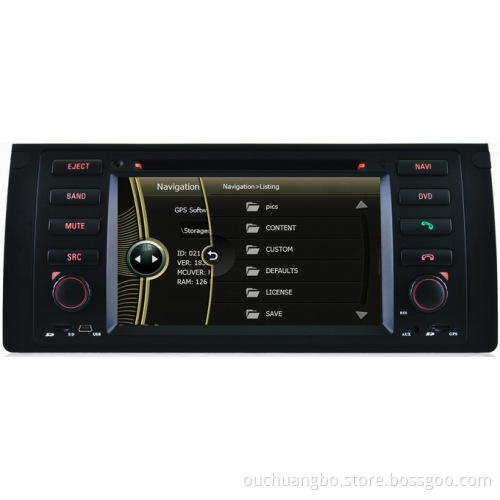 Ouchuangbo Car Headunit GPS navi autoradio for BMW 5 Series E39